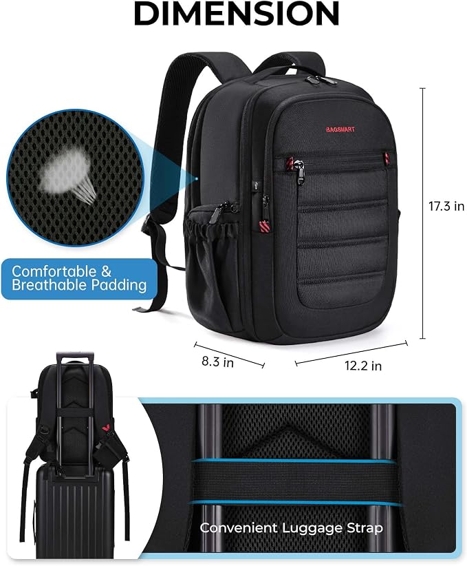 BAGSMART Camera Bag for DSLR, Waterproof Camera Backpacks for Photographers - Image 6