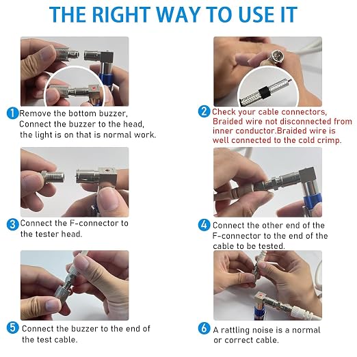 Coaxial Pocket Toner Pocket Continuity Tester, - Image 5