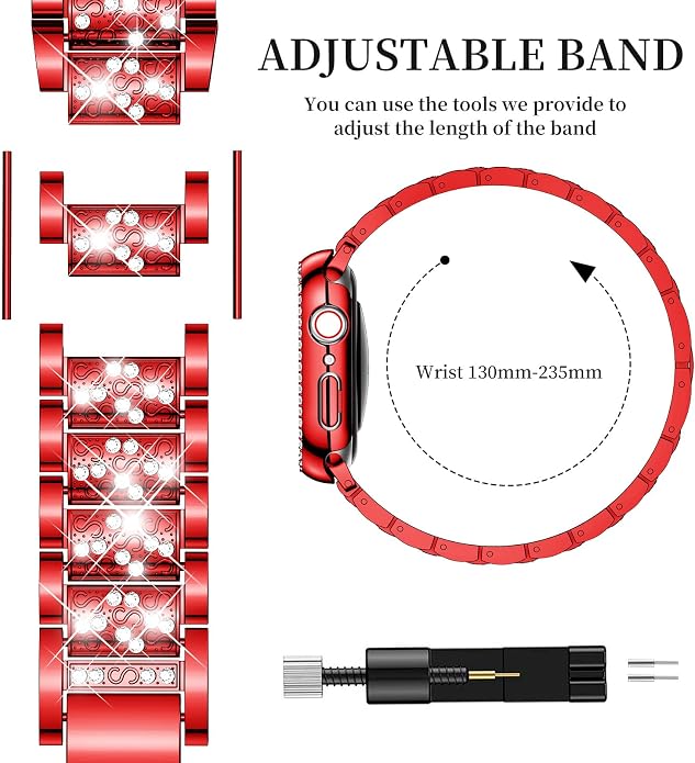 Mosonio Compatible with Apple Watch Band 38mm 40mm 41mm 42mm 44mm 45mm 46mm - Image 5