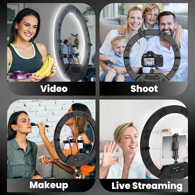 18" Foldable Ring Light with Stand - Image 2