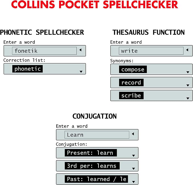 LEXiBOOK - Collins Electronic Pocket Spellchecker - Image 4
