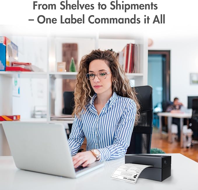 Bluetooth Thermal Shipping Label Printer: 4x6 Wireless Label Maker - Image 8
