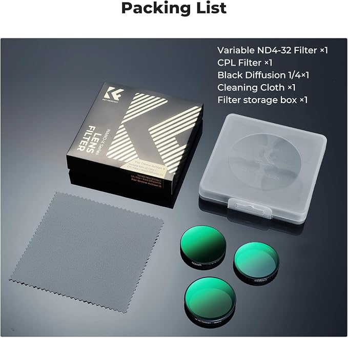 K&F CONCEPT Snap On CPL VND Effect Filter Kit Compatible - Image 8
