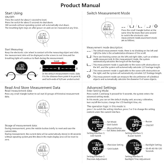 HomeMagician 324 Ft Electronic Digital Tape Measure - Image 6