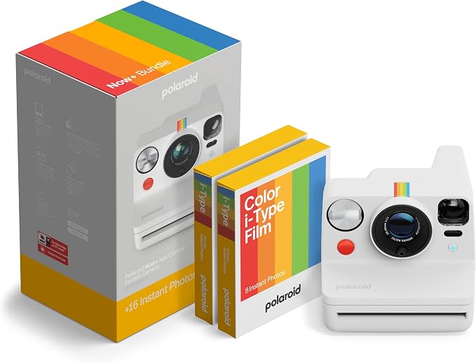 Polaroid Now+ 3rd Generation I-Type Instant Camera + Film Bundle by Polaroid