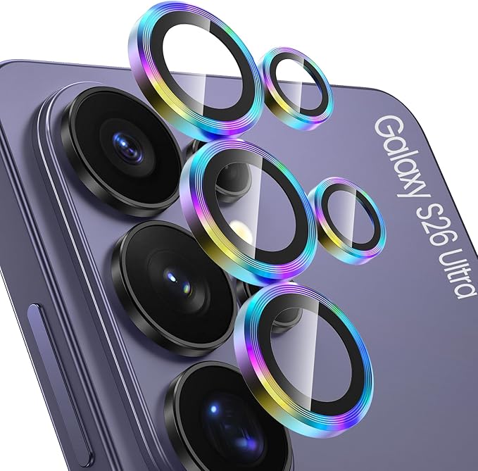 Tensea (3+2PCS Compatible with Samsung Galaxy S26 Ultra Camera Lens Protector by Tensea