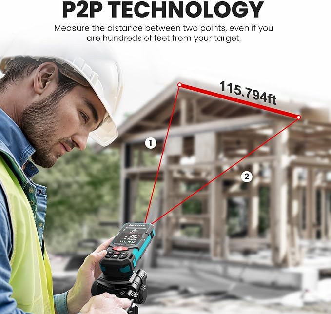 MILESEEY 330Ft Outdoor Laser Measure - Image 3