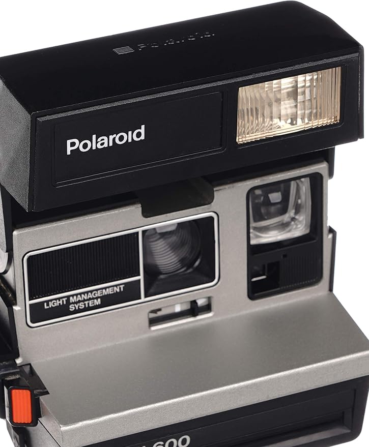 Polaroid Spirit 600 Vintage Instant Camera – Silver/Gray Front – Refurbished & - Image 2