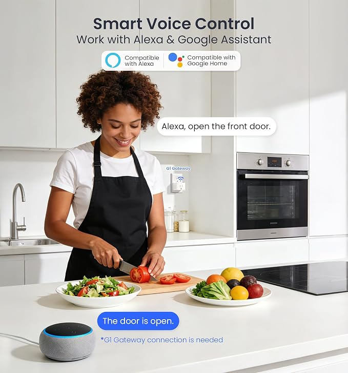 Veise VE017 Fingerprint Smart Door Lock, App Control, 8-in-1 Keyless Entry - Image 8