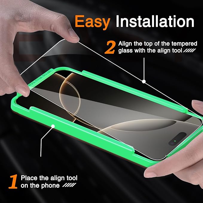 Wiaocit 3 Pack Tempered Glass Screen Protector - Image 2