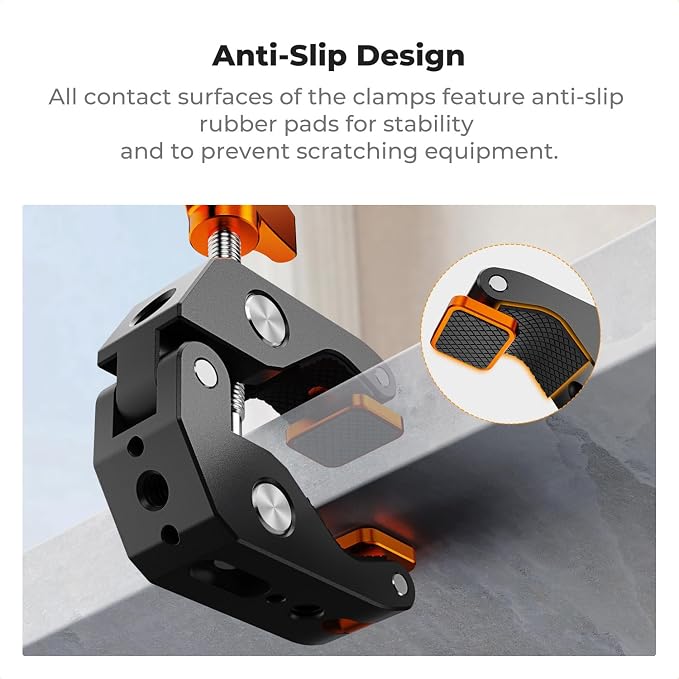 K&F CONCEPT Camera Mount Clamp, Super Crab Clamp - Image 4