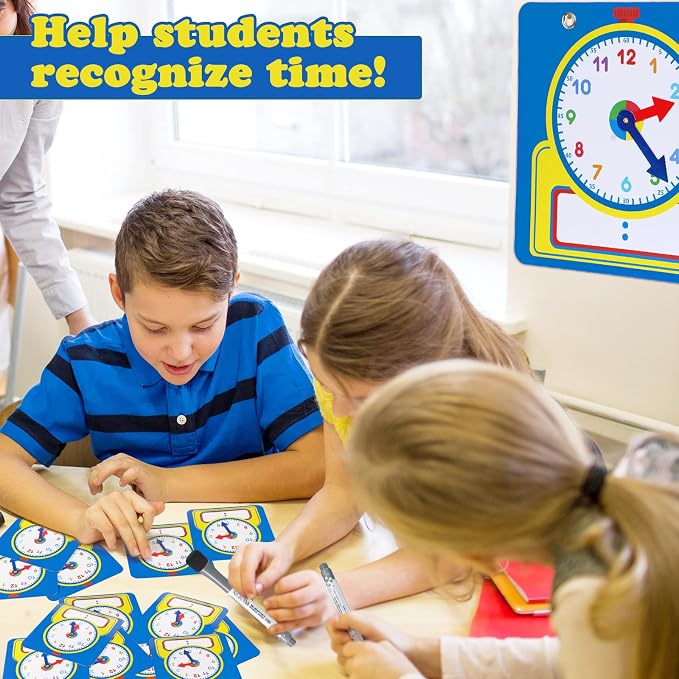 Junkin 25 Pcs Teaching Clock Kit, Learning Clocks - Image 5