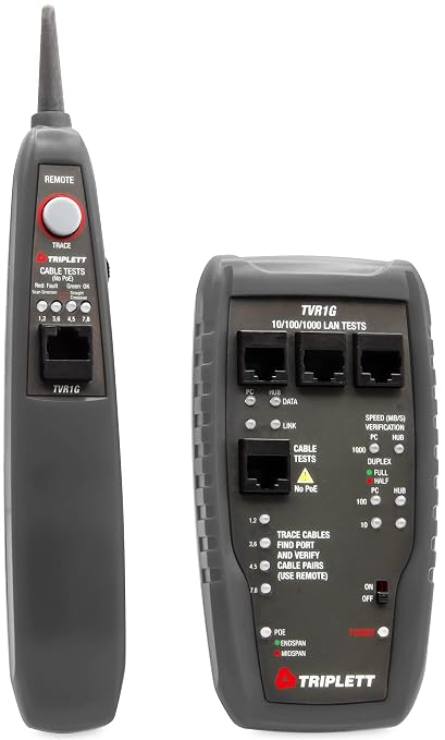 Triplett TVR1G LAN Network Tester by Triplett