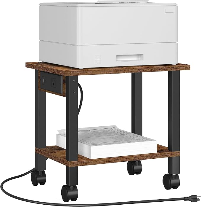 TUTOTAK 2 Tier Printer Stand, Rolling Printer Cart by ChoosetutotakFurnitureBuildYourCozyHome