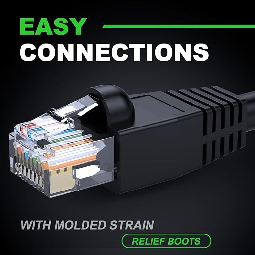 CableGeeker Cat 6 Ethernet Cable 200 ft, High Speed 10Gbps CCA Internet Network - Image 4