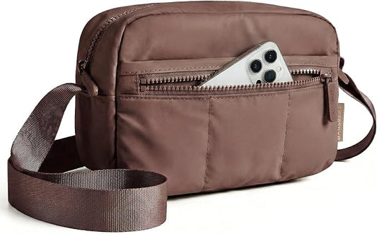 BAGSMART 2 in 1 Puffy Camera Sling Bag Small Camera Shoulder Bag by BAGSMART