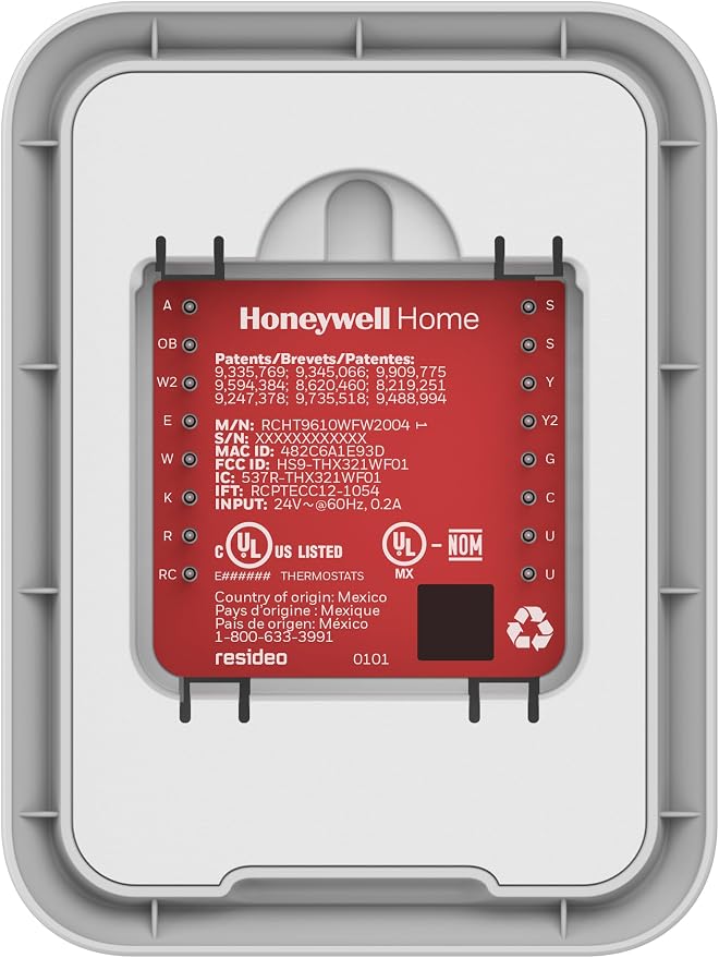 Honeywell Home T9 WIFI Smart Thermostat, Smart Room Sensor Ready, Touchscreen - Image 4
