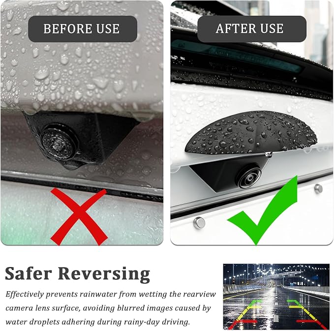 Car Backup Camera Rain Cover, Soft Silicone Car Backup Camera Rain Shield - Image 4