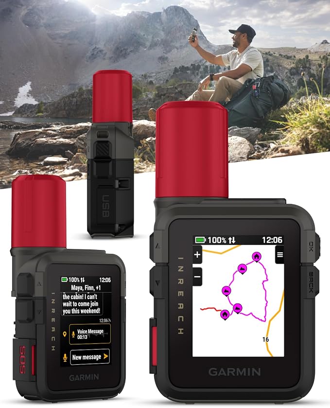 Garmin inReach Mini 3 Plus Rugged Global Satellite Communicator, Touchscreen - Image 7