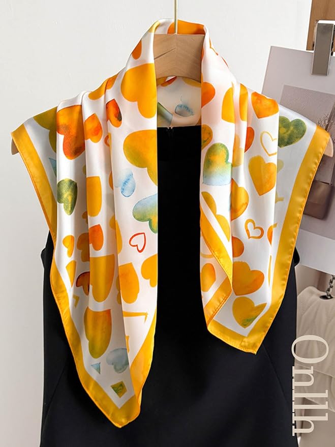 Silky Scarf for Women Lightweight Satin Bandanas Neck Hair Wrap For Sleeping - Image 3