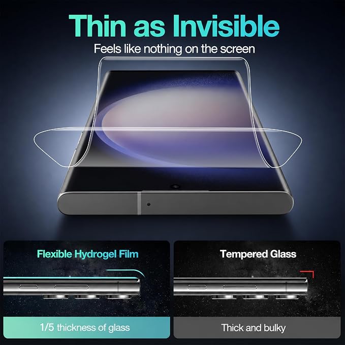Screen Protector for Samsung Galaxy S23 Ultra Flexible TPU Film 3D Curved Full - Image 6