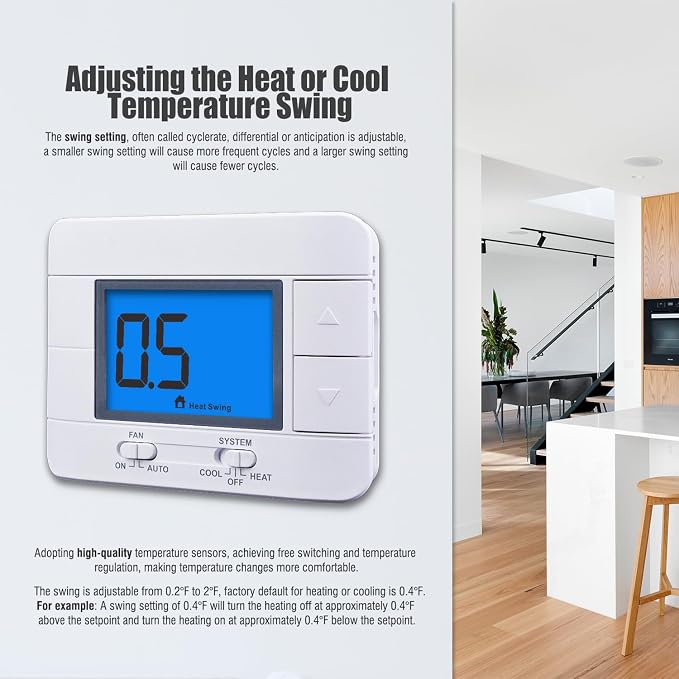 Aowel Non-Programmable Thermostats - Image 4
