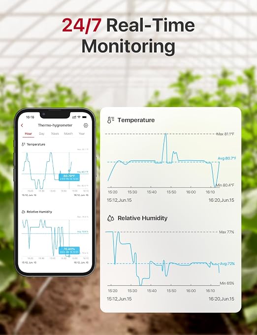 X-Sense Indoor WiFi Thermometer Hygrometer, Room Thermometer - Image 5