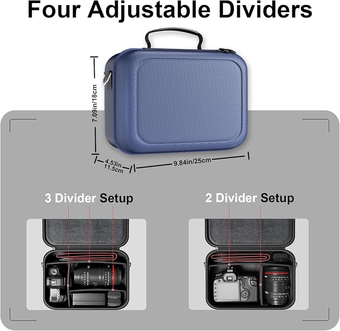 ProCase Hard Shell Camera Case for Canon Rebel T7/EOS - Image 6