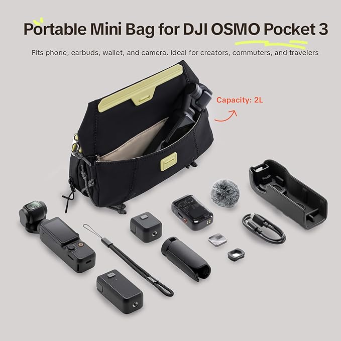 PGYTECH OneGo Pocket Sling for DJI Osmo Pocket 4/3/Xtra Muse/Insta360, Portable - Image 7