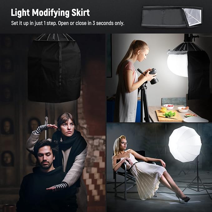 NEEWER 26"/65cm Lantern Softbox One Step Quick Release, 360° Light Diffuser - Image 4
