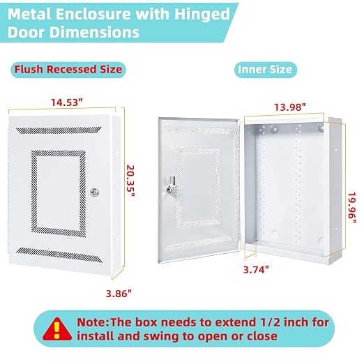 XMK 20 Inch Structured Wiring Enclosure - Image 2