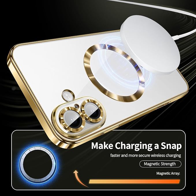 Magnetic Glossy Case for iPhone 17 Air, iPhone 17Air Phone Case Slim Clear - Image 6