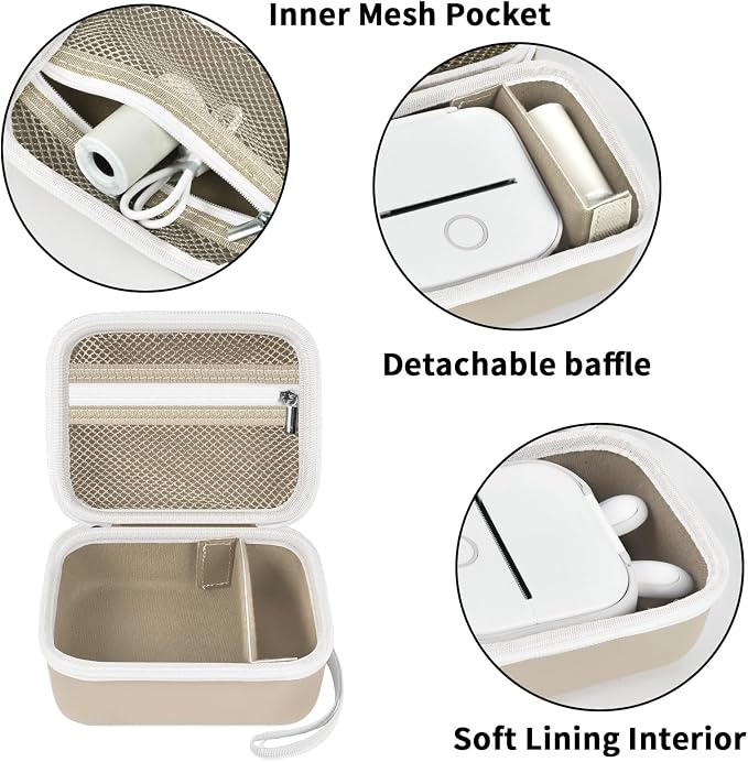 ANKHOH Label Maker Case for Memoking T02/ for Phomemo M02/ M02S/ M02 Pro/ Q30S/ - Image 3