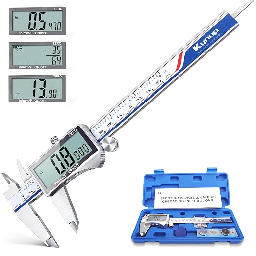 Kynup Digital Caliper Measuring Tool, Vernier Dial Caliper Digital Outside by SunhpMallLLC