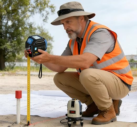 tape measure 4-in-1 laser Digital Measuring Tape & 60m/197ft Laser Distance - Image 2