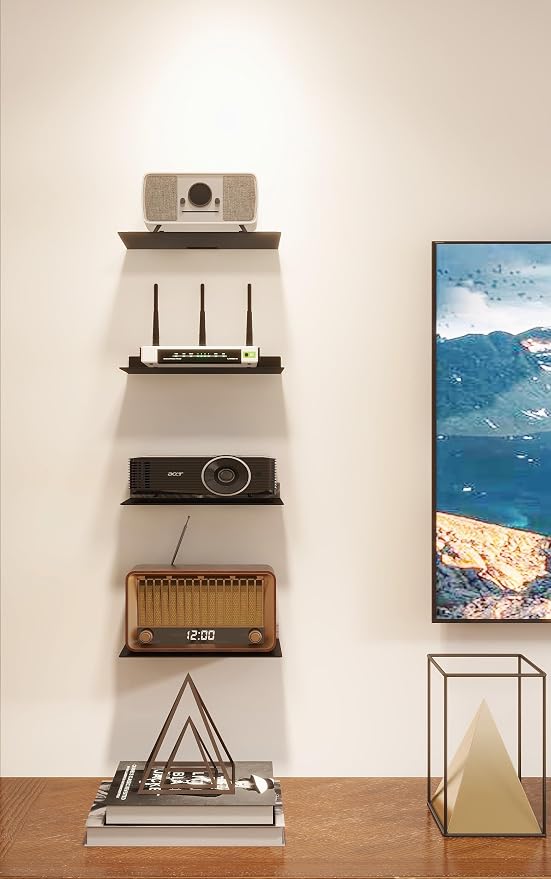 Floating Wall Shelves, 3.0mm Thick Aluminium Alloy Small Floating Shelf - Image 2