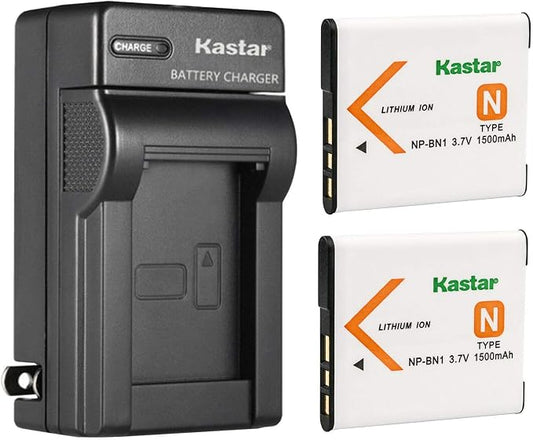 Kastar 2-Pack Battery and AC Wall Charger Replacement by Kastar