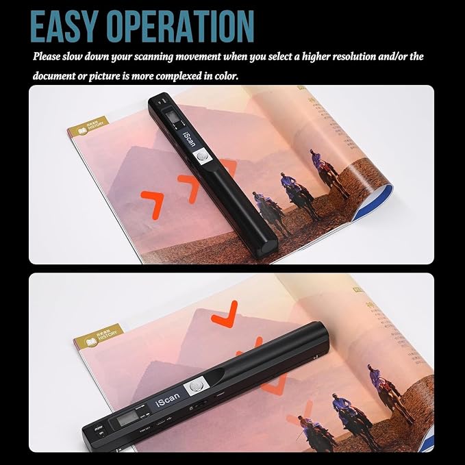 A4 Document Scanner, Portable Card Photo Scanner - Image 4
