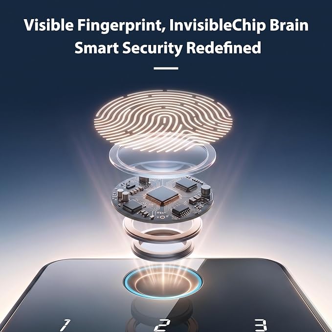 Smart Lock with Handles, Fingerprint Door Lock App Control, Keyless Entry Door - Image 3