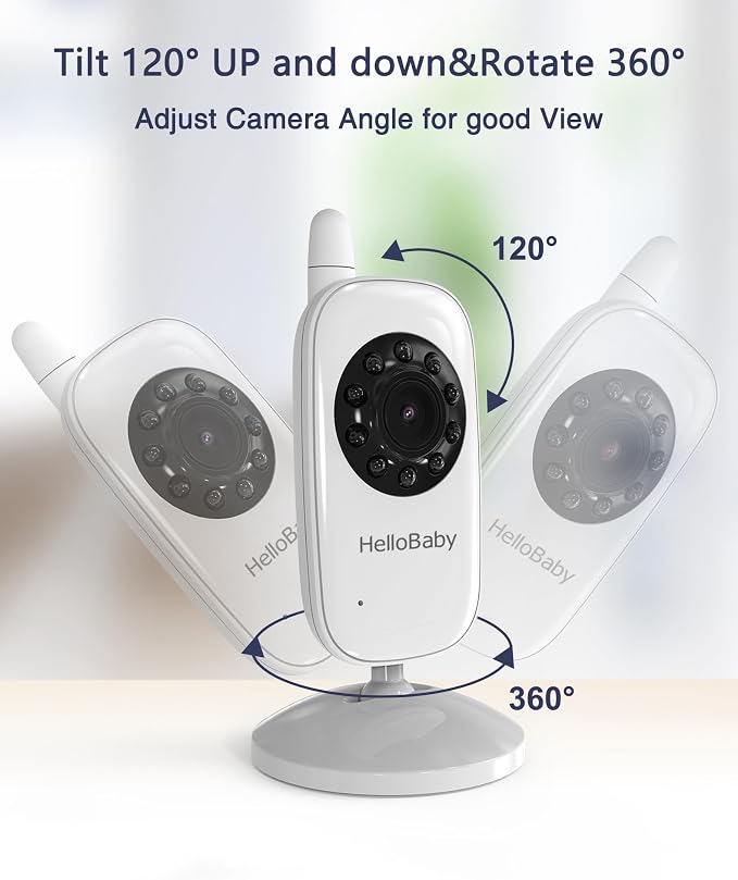 HelloBaby Monitor No WiFi Video Baby Monitor - Image 9