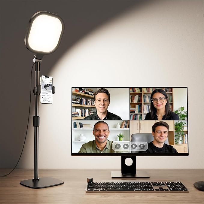 Zoom Lighting for Computer, Adjustable Desk Lighting for Video Calls, 30 Light by LitONES