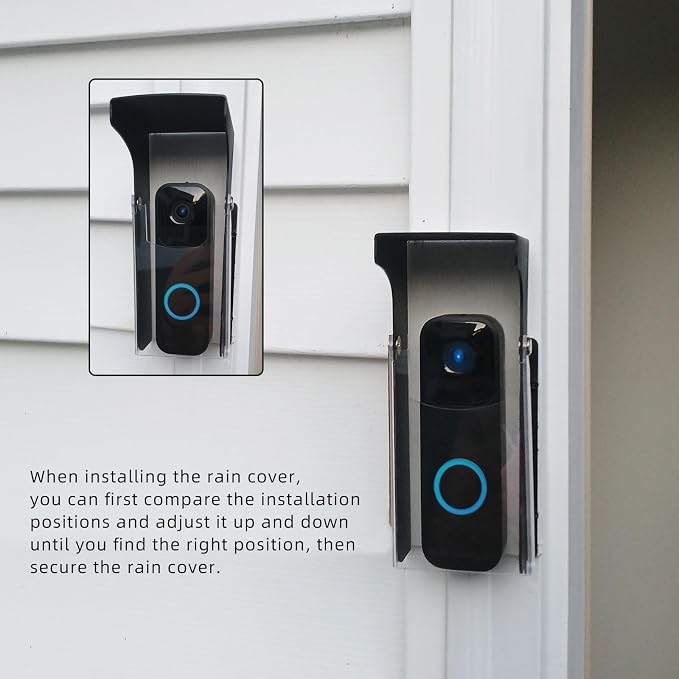 "Black Doorbell Rain Cover - Image 2
