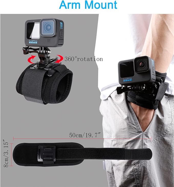Accessories Set for GoPro Hero 13/12/11/10/9/8/7/6/5/4/Mission 1 Pro, New Quick - Image 6
