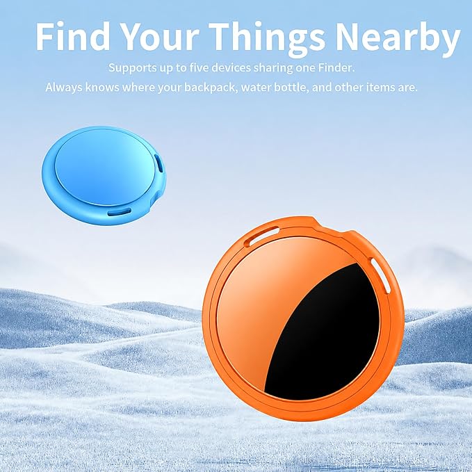 2 Pack Tracker Tags Pair with Apple Find My Bluetooth Air Smart Tags Key Finder - Image 3