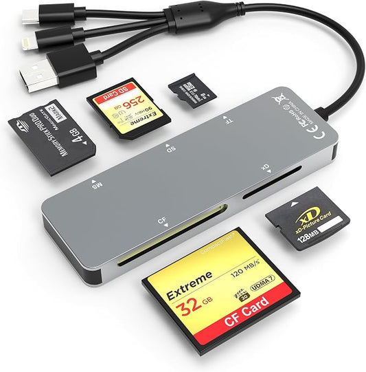 Memory Stick pro Duo Adapter - 5 in 1 SD/TF/MS/CF/XD Card Reader by Ardaddyn