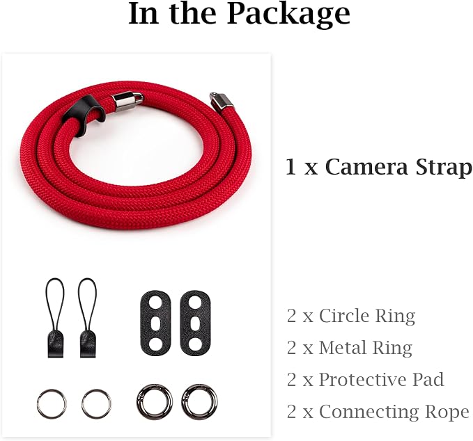 VOVMOEYA Nylon Braided Camera Rope Strap, Camera Neck Shoulder Strap - Image 7