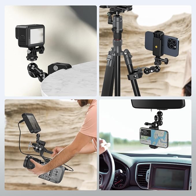SMALLRIG Camera Mount Kit, Ball Head Magic Arm - Image 6
