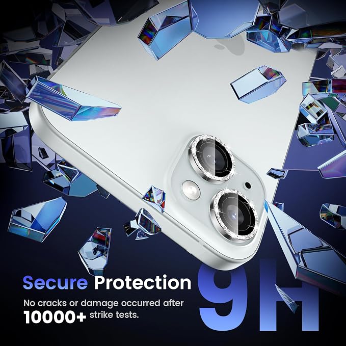 Tensea for iPhone 15 / iPhone 15 Plus Camera Lens Protector, 9H Tempered Glass - Image 4