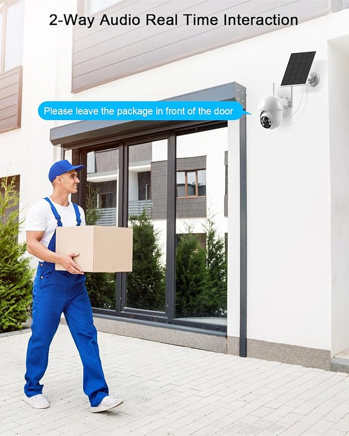 ANRAN 2K Security Camera Wireless Outdoor, Solar Outdoor Camera - Image 7