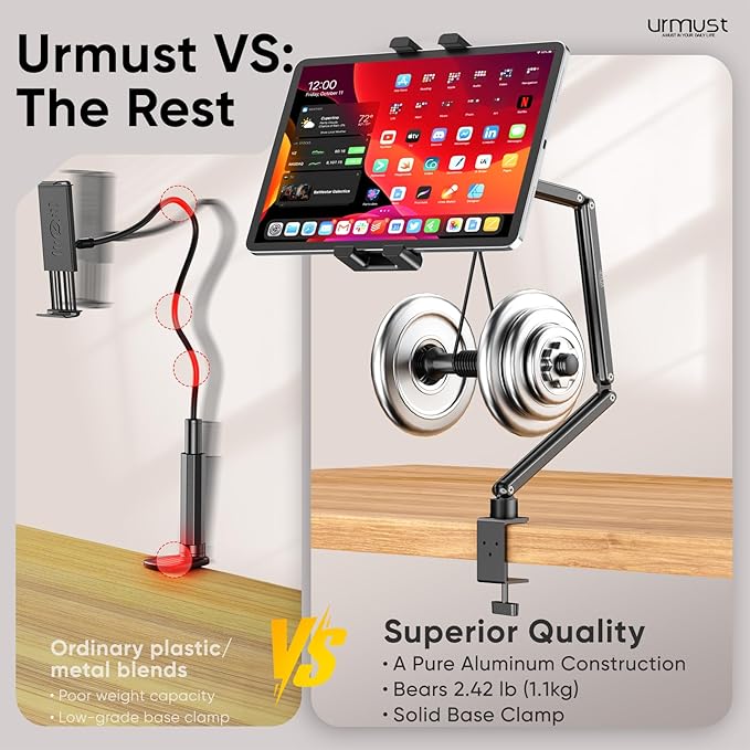 Urmust Portable Monitor Stand 15.6", iPad Stand - Image 6